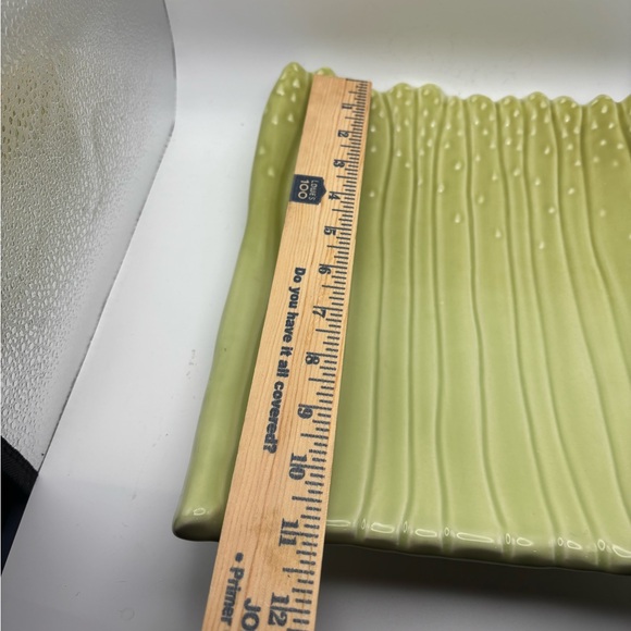 Green Asparagus Ceramic Platter/Plate - Picture 3 of 5